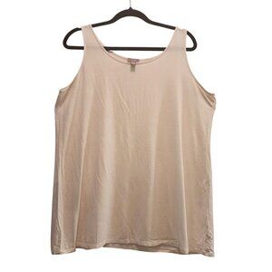 J. Jill Wearever Collection Tank Top Sleeveless Stretch White Women Size 1X